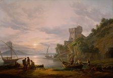 Coast near Castellammare. Copy after J.C. Dahl, probably 1825. Creator: Peter Bull