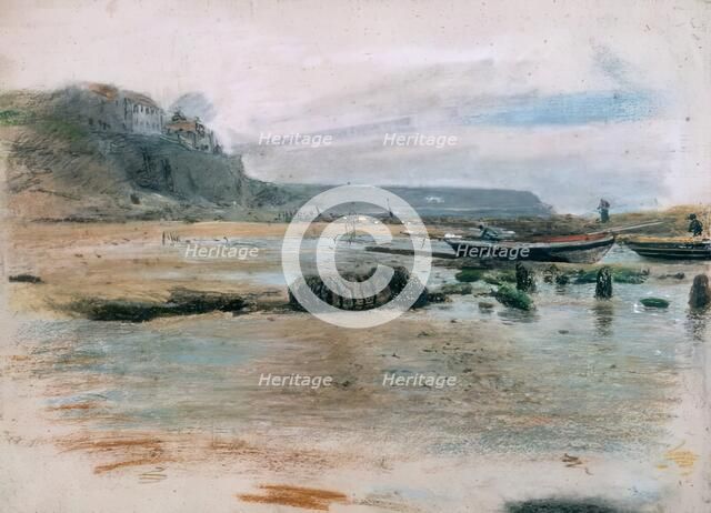 Coast Scene, Cullercoats, c1834. Creator: John Linnell the Elder.