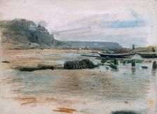 Coast Scene, Cullercoats, c1834. Creator: John Linnell the Elder