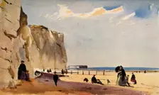 Coast Scene, Normandy c1860, (1934). Creator: John Absolon
