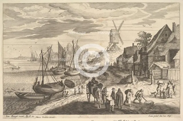 Coast Scene with a Windmill.n.d. Creator: Aegidius Sadeler II.
