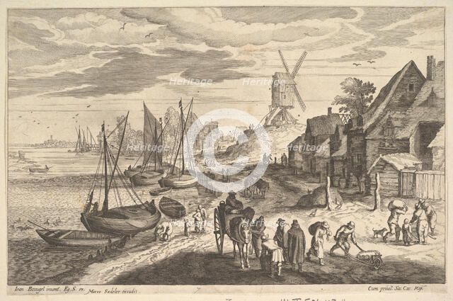 Coast Scene with a Windmill.n.d. Creator: Aegidius Sadeler II.
