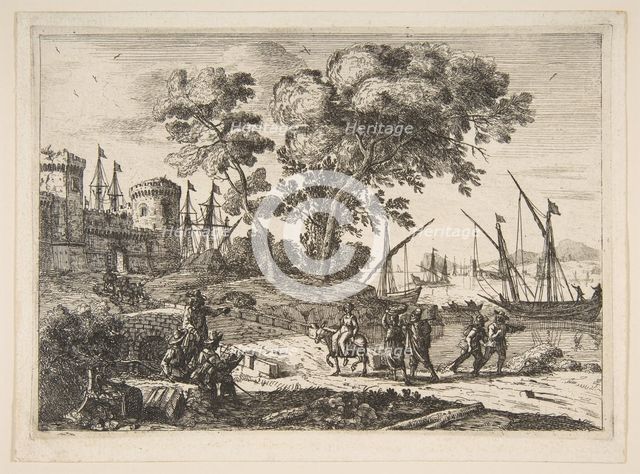 Coast Scene with an Artist, ca. 1638-41. Creator: Claude Lorrain.