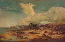 Coast Scene with Church c1824. Artist: John Constable