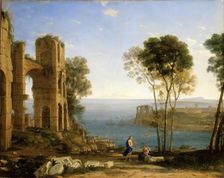 Coast View with Apollo and the Cumaean Sibyl, 1645. Creator: Claude Lorrain