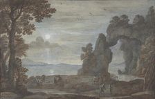 Coast View with Perseus and the Origin of Coral, 1674. Creator: Claude Lorrain