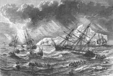 Coast View of Iceland; An Icelanders Notes on Iceland 1875. Creator: Unknown