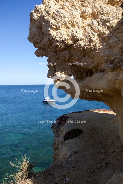 Coastal view, Algarve, Portugal, 2009. Creator: Samuel Magal.