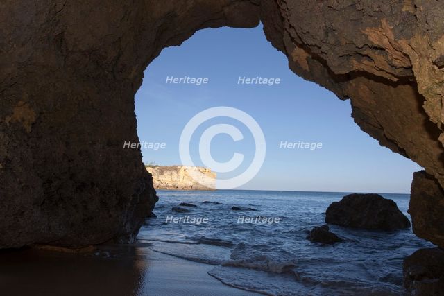 Coastal view, Algarve, Portugal, 2009. Creator: Samuel Magal.