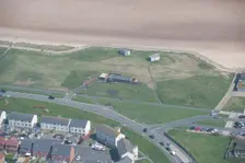 Coastal artillery battery on Blyth Links, Northumberland, 2016. Creator: Dave MacLeod