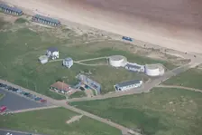 Coastal artillery battery on Blyth Links, Northumberland, 2016. Creator: Dave MacLeod
