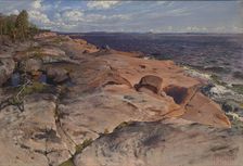 Coastal cliffs at Villinki. Creator: Helmi Biese