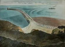 Coastal Defences, 1940. Creator: Eric Ravilious