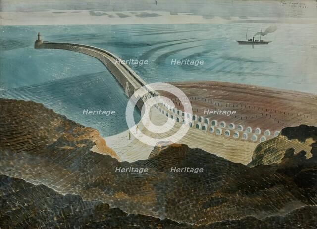 Coastal Defences, 1940. Creator: Eric Ravilious.