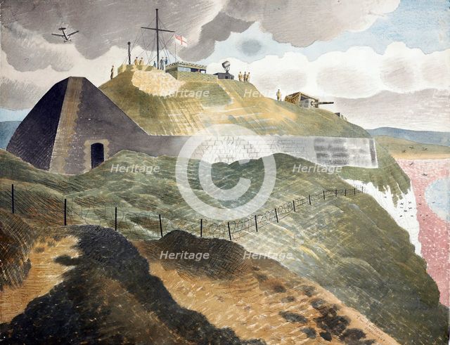Coastal defences, 1940. Creator: Eric Ravilious.