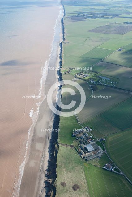 Coastal erosion of Aldbrough Cliffs, Aldbrough Sands, East Riding of Yorkshire, 2014. Creator: Historic England Staff Photographer.