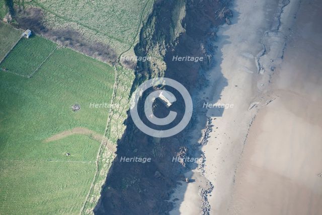Coastal erosion, Aldbrough Cliffs, East Riding of Yorkshire, 2014. Creator: Historic England Staff Photographer.