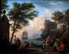 Coastal Harbour. Calm c1763. Artist: Claude-Joseph Vernet