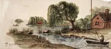 Coastal landscape, 1850-1855. Creator: Karl Anders Ekman