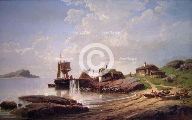 Coastal Landscape, 1882. Creator: Reinholdt Boll.