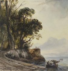 Coastal landscape, 1835. Creator: Theodore Gudin