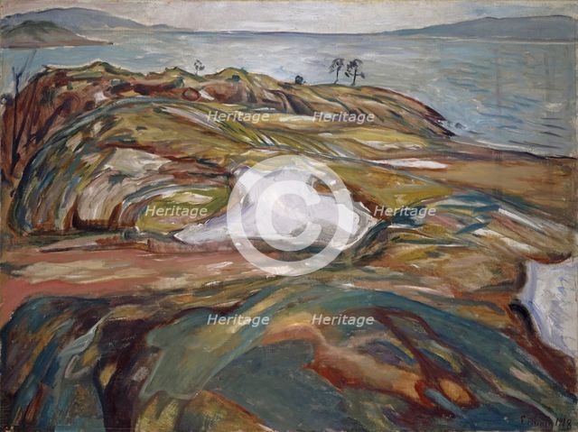 Coastal Landscape, 1918. Creator: Edvard Munch.