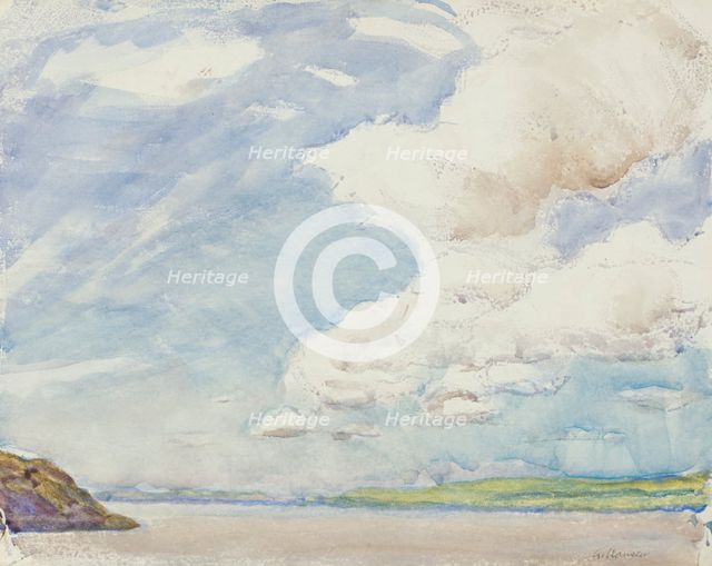 Coastal landscape, c1875-1944. Creator: George Clausen.