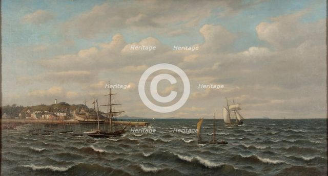 Coastal Landscape in Brittany, 1870-1919. Creator: Oscar Kleineh.