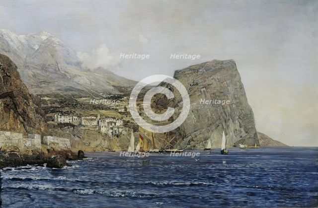 Coastal landscape in Dalmatia, 1890. Creator: Emil Jakob Schindler.