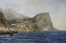 Coastal landscape in Dalmatia, 1890. Creator: Emil Jakob Schindler