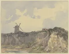 Coastal landscape of Bonne Nuit Bay, 1881. Creator: Ernst Morgenstern