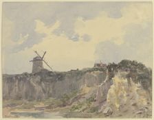 Coastal landscape of Bonne Nuit Bay, 1881. Creator: Ernst Morgenstern