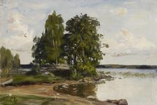Coastal landscape, Lem, 1903. Creator: Elias Muukka