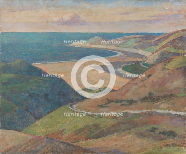 Coastal landscape (Morte Point, North Devon), early 20th-century. Creator: Unknown.