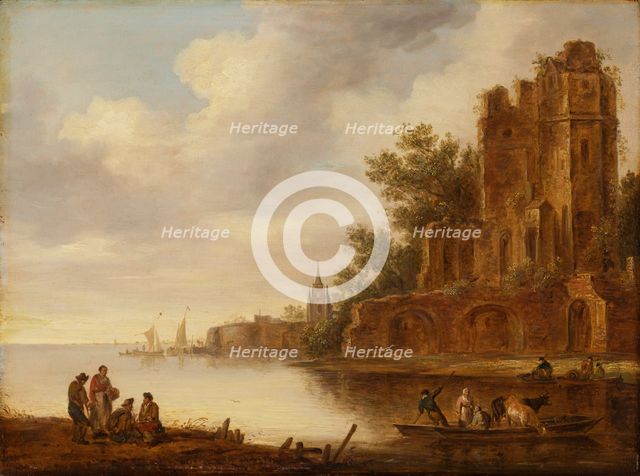 Coastal landscape with ruin, 1635-1646. Creator: Maerten Fransz. van der Hulst.