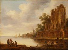 Coastal landscape with ruin, 1635-1646. Creator: Maerten Fransz. van der Hulst
