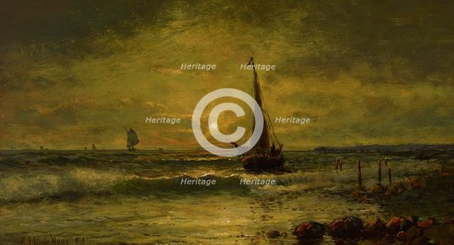 Coastal Scene, 19th century. Creator: Mauritz Frederik Hendrik De Haas.