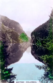 Coastal scene, British Columbia, Canada, c1920s.Artist: Cavenders Ltd