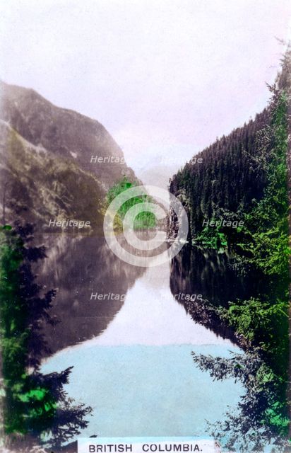 Coastal scene, British Columbia, Canada, c1920s.Artist: Cavenders Ltd