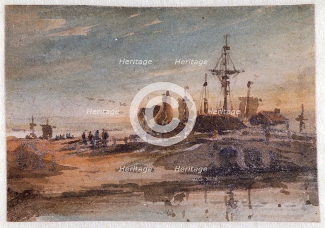 'Coastal Scene', c1798-1842.     Artist: John Varley I