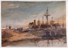 Coastal Scene c1798-1842. Artist: John Varley I