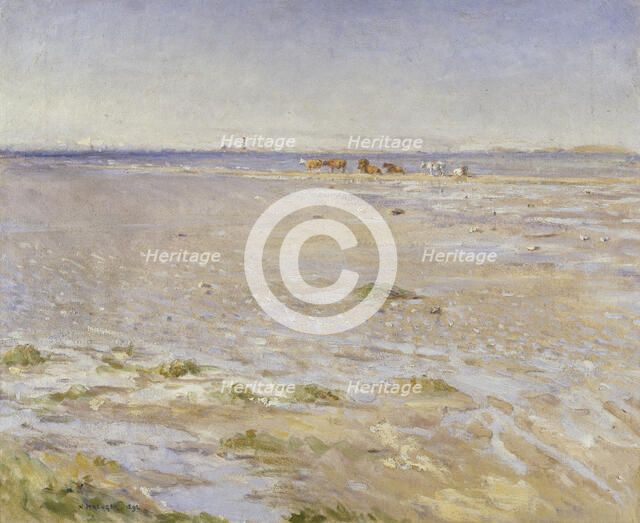 Coastal Scene. Motif from Varberg, 1892. Creator: Nils Kreuger.