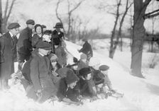 Coasting - Central Park, between c1910 and c1915. Creator: Bain News Service