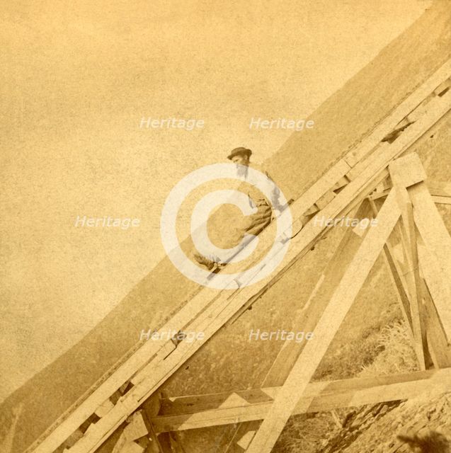 'Coasting, Mt. Washington Railway', c1900. Creator: Kilburn Brothers.