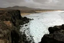 Coastline near El Cotillo, Fuerteventura, Canary Islands. Creator: Peter Thompson