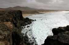 Coastline near El Cotillo, Fuerteventura, Canary Islands. Creator: Peter Thompson