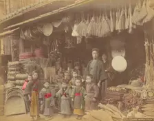Coarse Wares Shop, 1870s-1890s. Creator: Kusakabe Kimbei