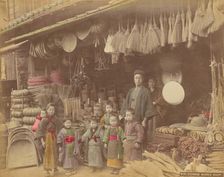 Coarse Wares Shop, 1870s-1890s. Creator: Kusakabe Kimbei