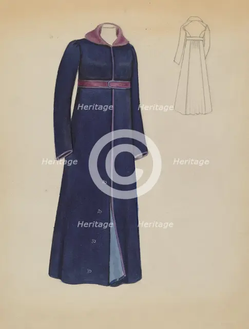 Coat, 1935/1942. Creator: Jessie M. Benge.