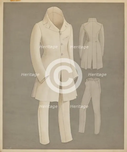 Coat and Trousers, c. 1937. Creator: Creighton Kay-Scott.